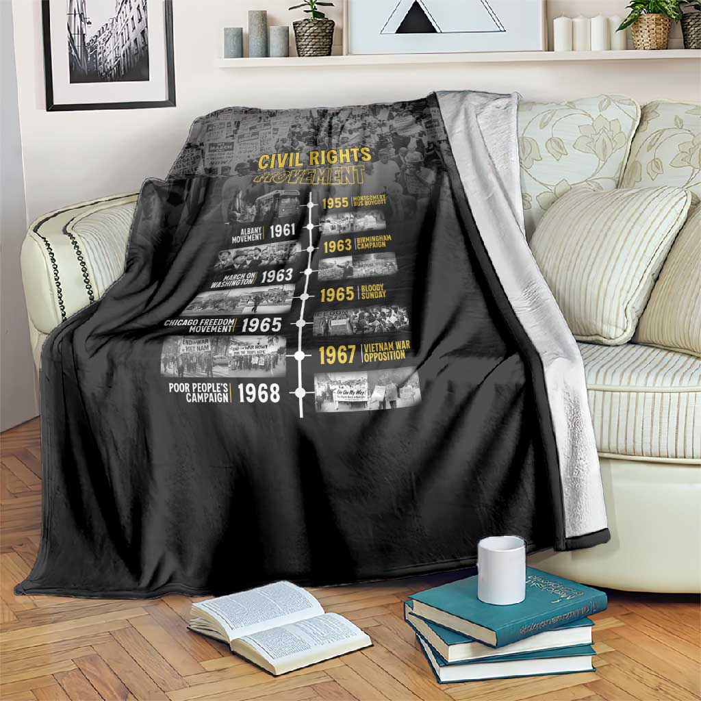 African-American History Month Blanket Civil Rights Movement LT15