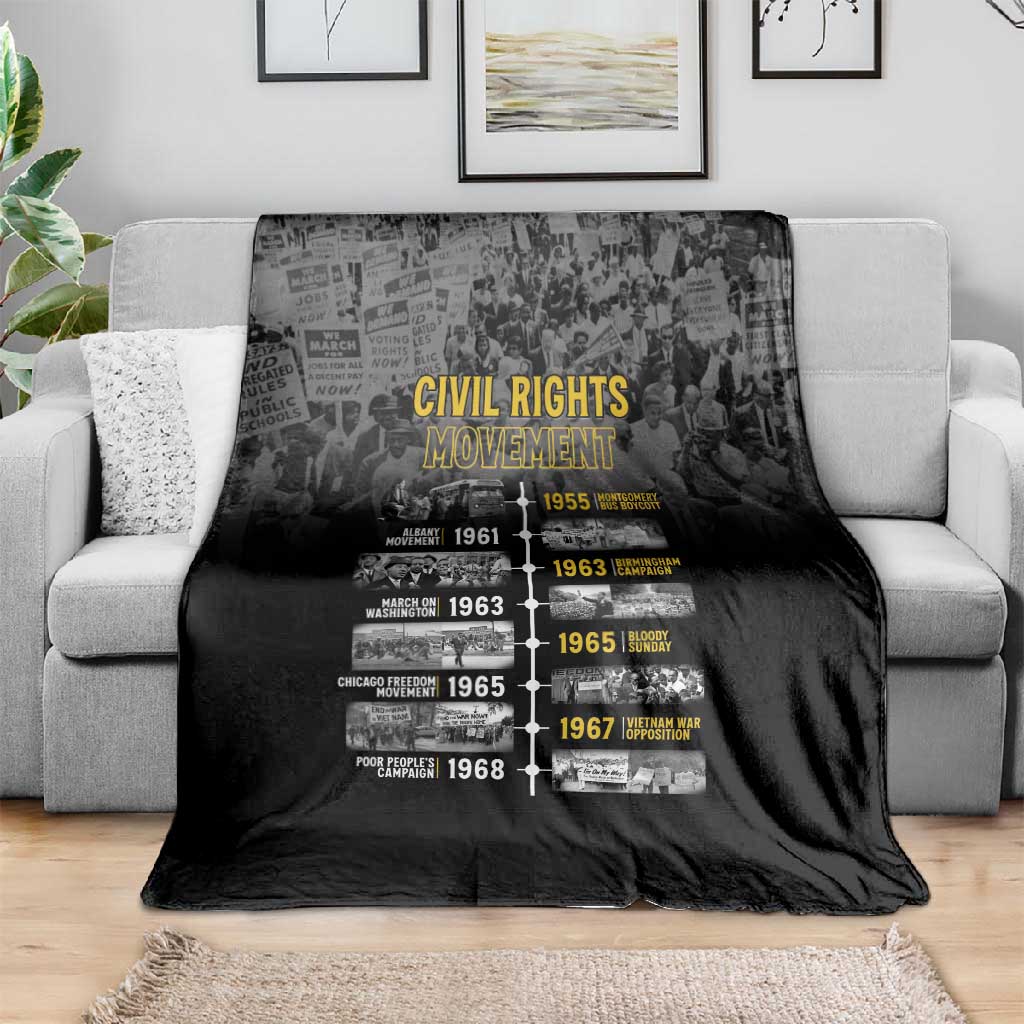African-American History Month Blanket Civil Rights Movement LT15
