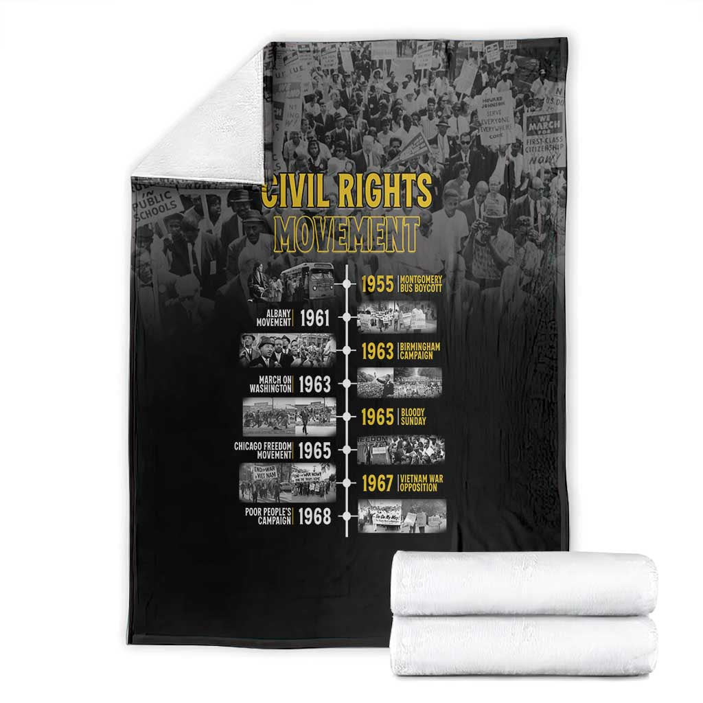 African-American History Month Blanket Civil Rights Movement LT15