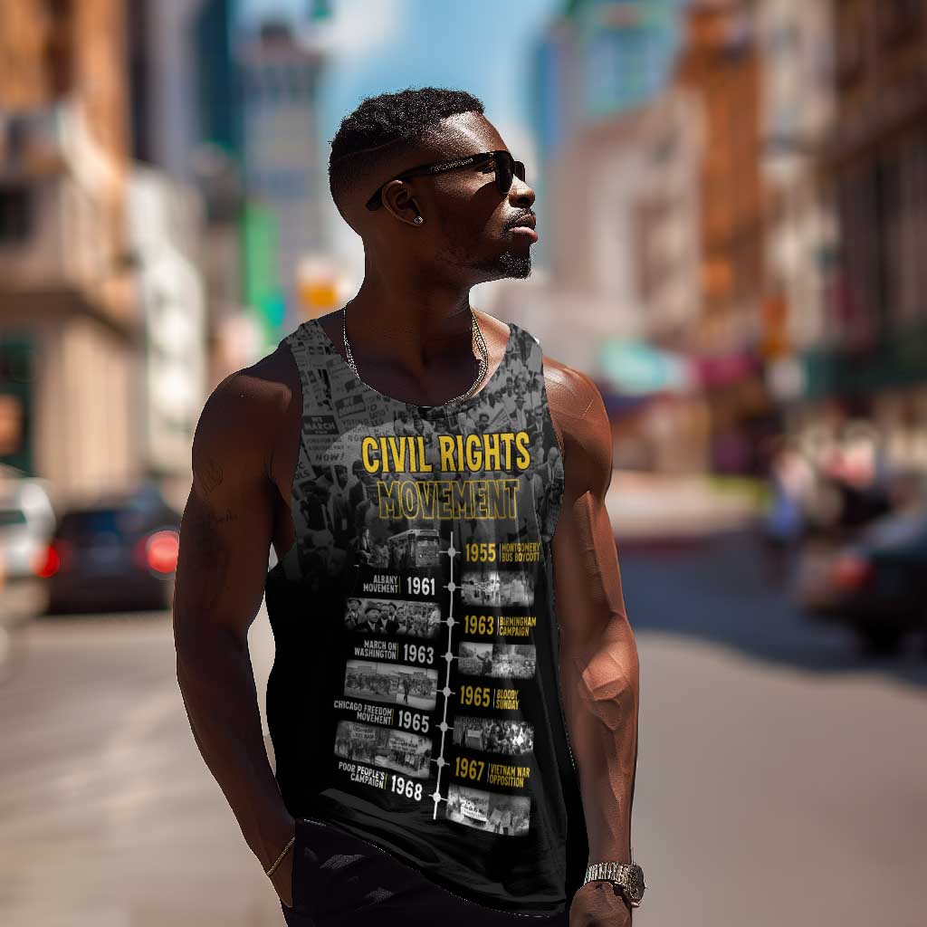 African-American History Month Men Tank Top Civil Rights Movement LT15