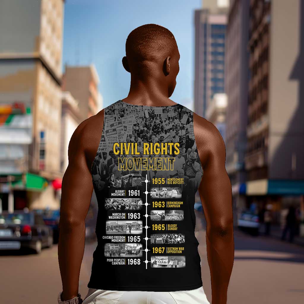 African-American History Month Men Tank Top Civil Rights Movement LT15