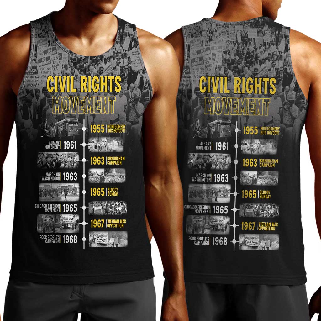 African-American History Month Men Tank Top Civil Rights Movement LT15