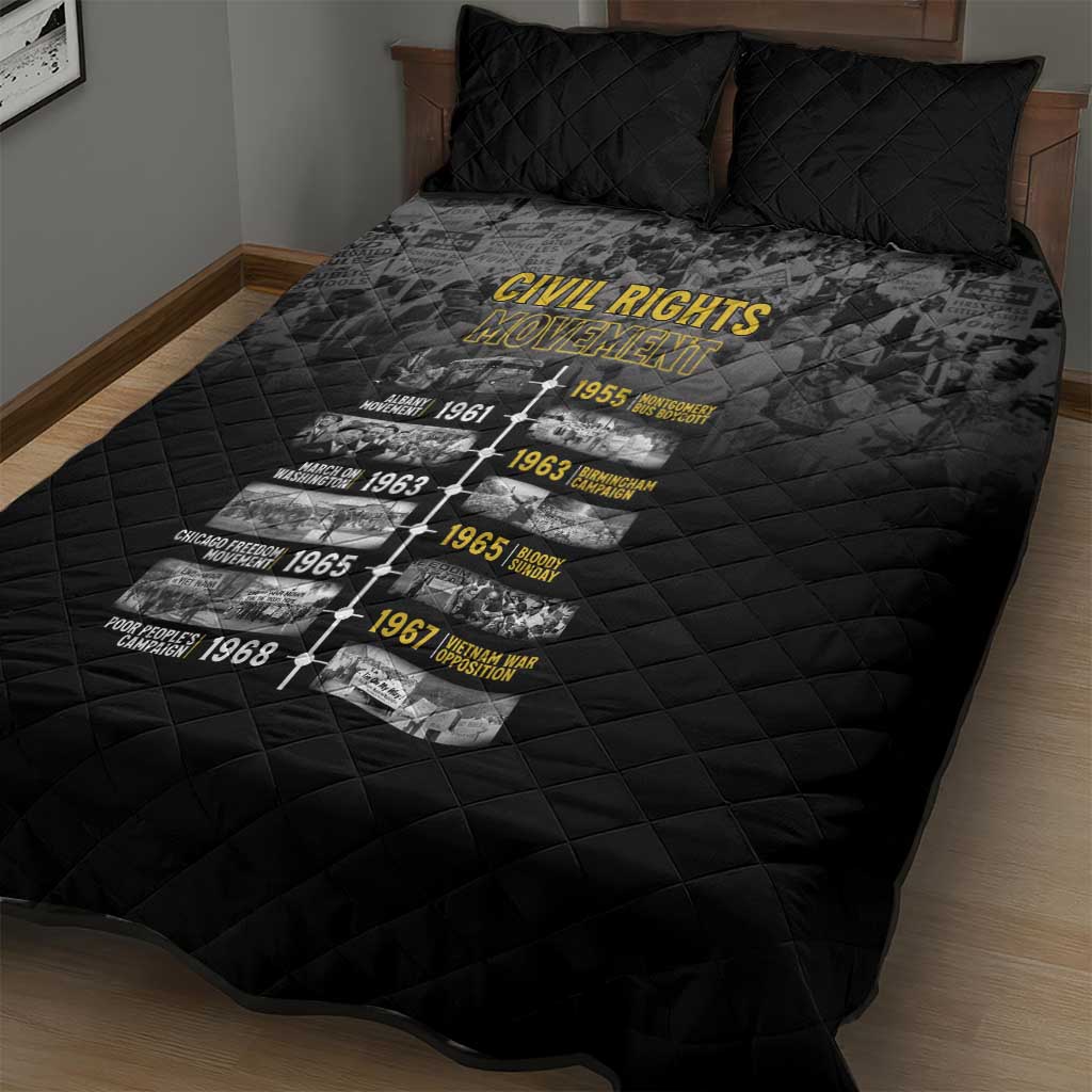 African-American History Month Quilt Bed Set Civil Rights Movement LT15
