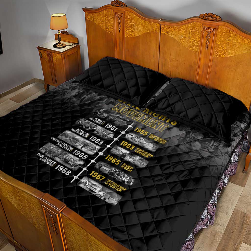 African-American History Month Quilt Bed Set Civil Rights Movement LT15