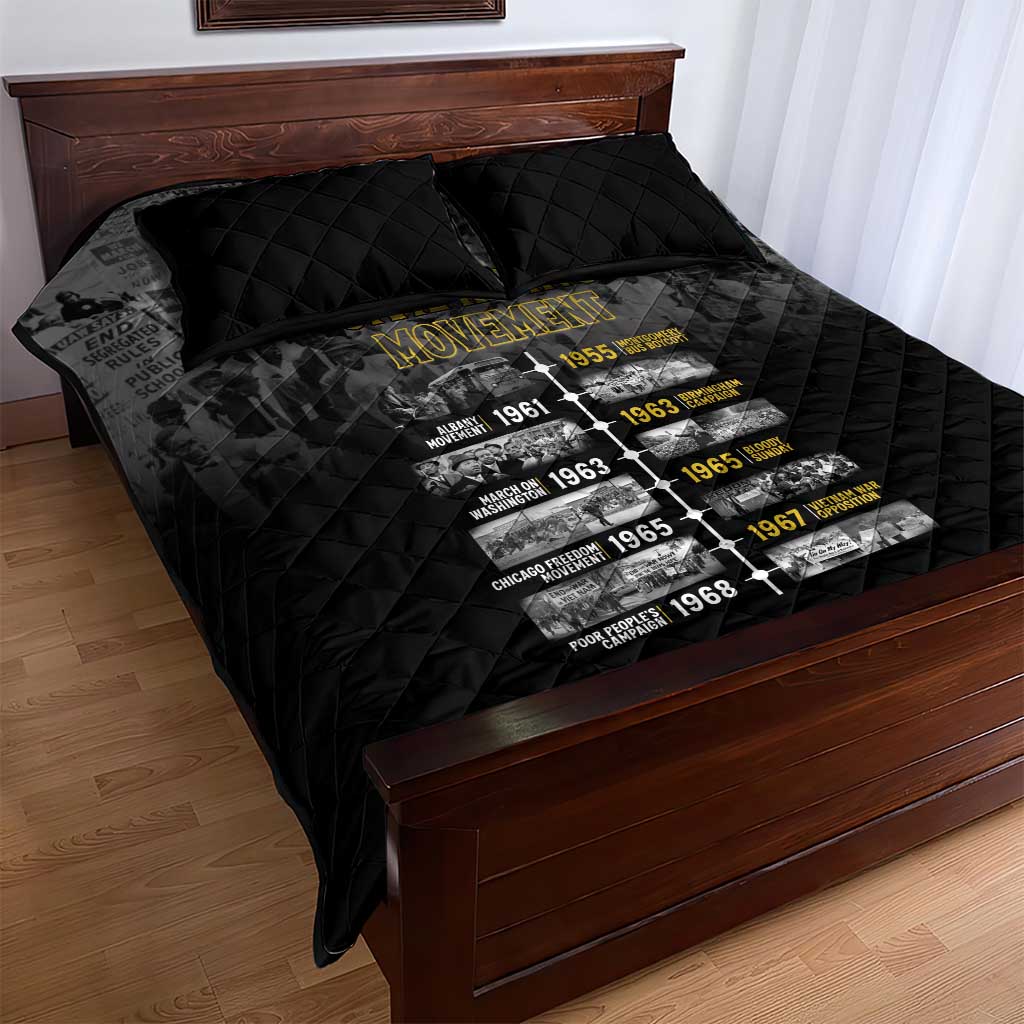African-American History Month Quilt Bed Set Civil Rights Movement LT15