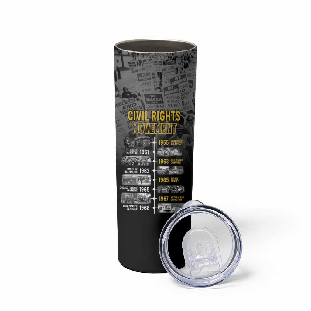 African-American History Month Skinny Tumbler Civil Rights Movement LT15