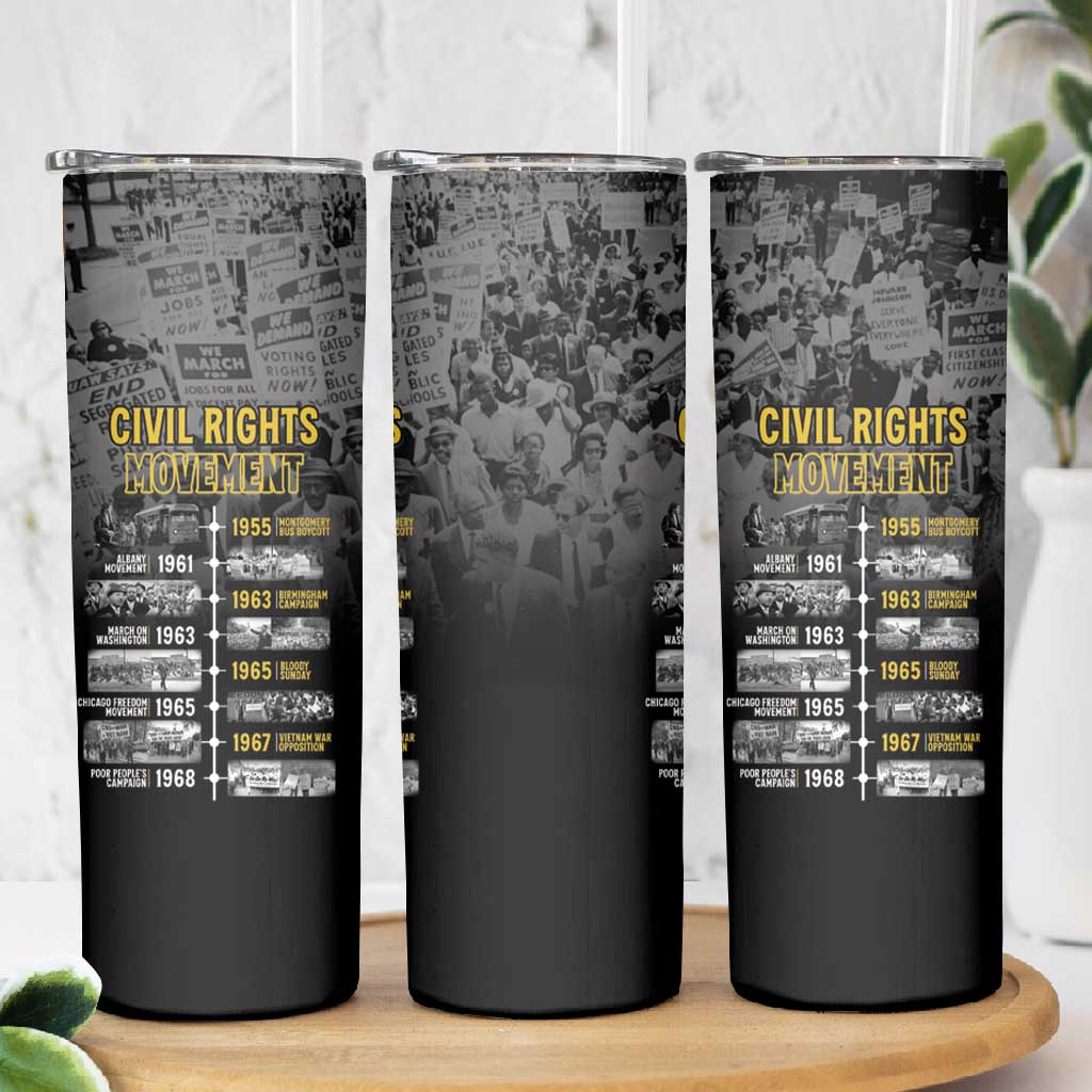 African-American History Month Skinny Tumbler Civil Rights Movement LT15