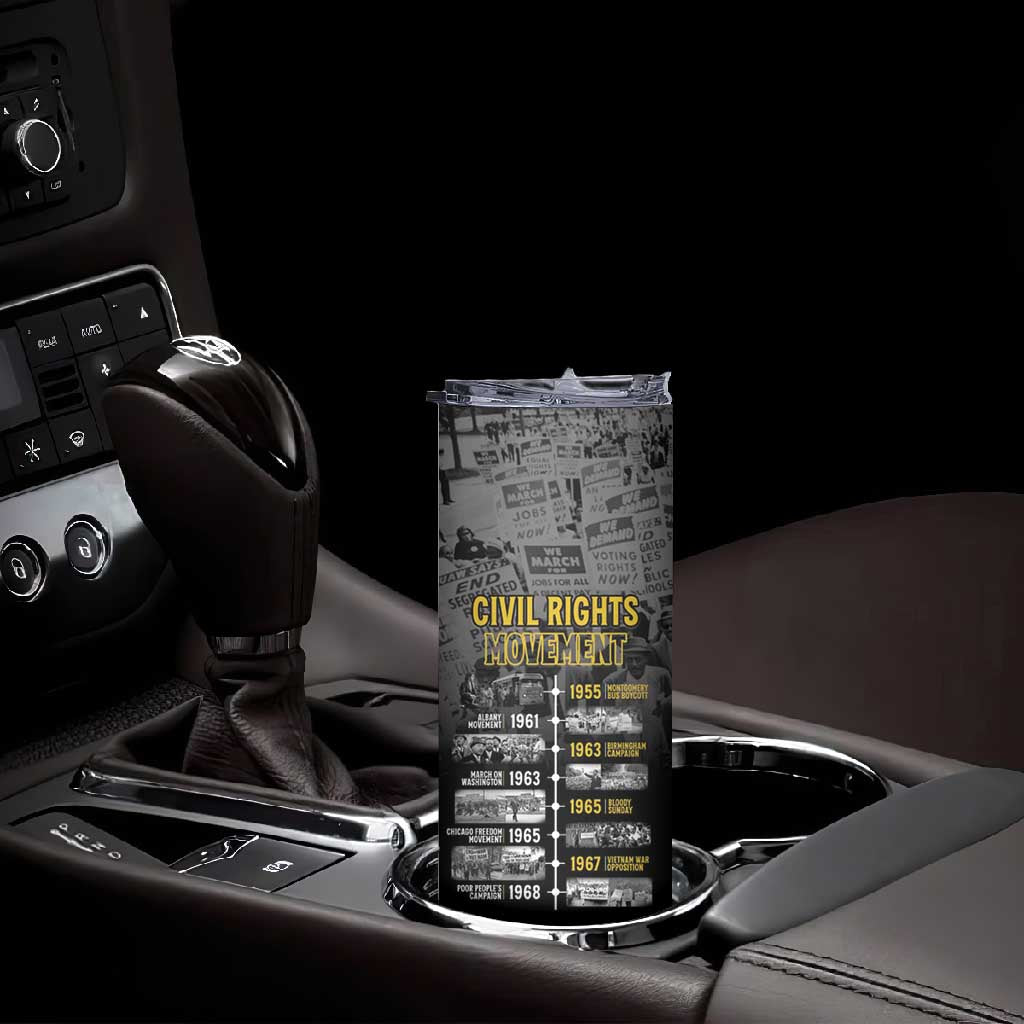 African-American History Month Skinny Tumbler Civil Rights Movement LT15