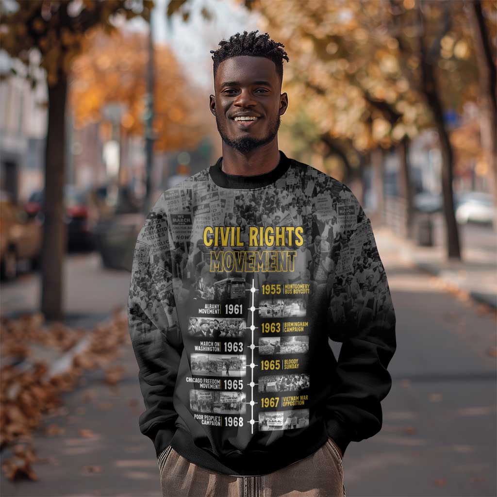 African-American History Month Sweatshirt Civil Rights Movement LT15