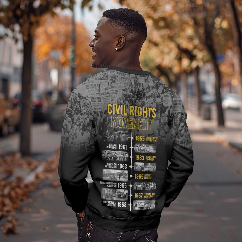 African-American History Month Sweatshirt Civil Rights Movement LT15