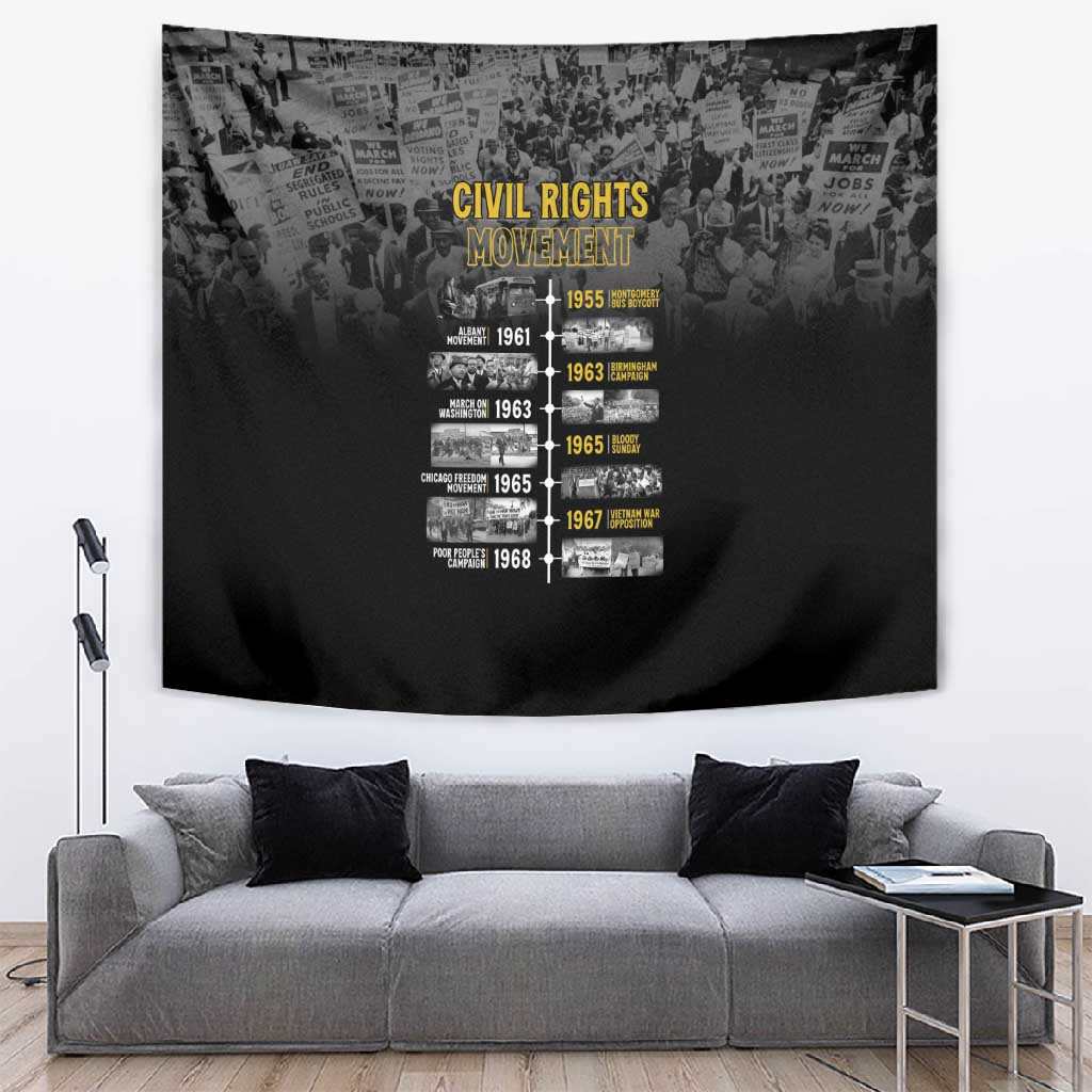 African-American History Month Tapestry Civil Rights Movement LT15