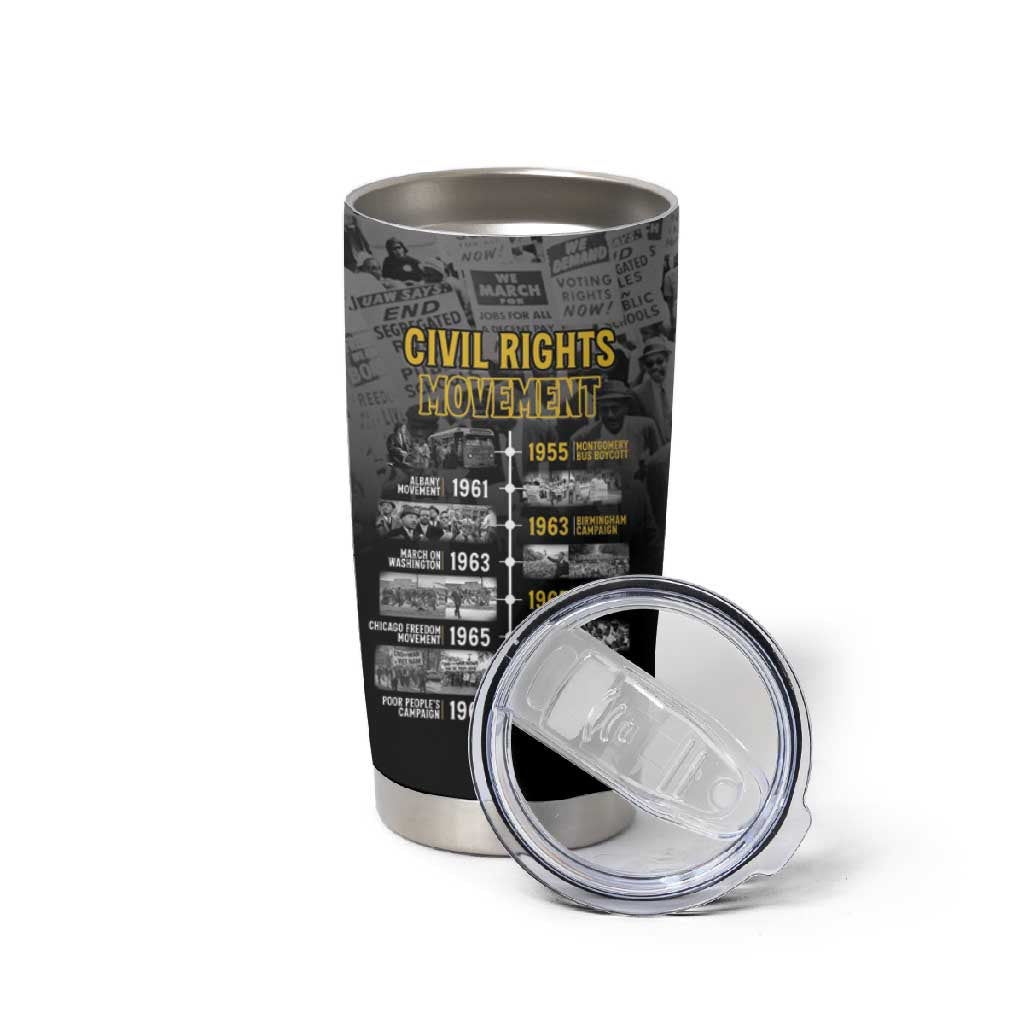 African-American History Month Tumbler Cup Civil Rights Movement LT15