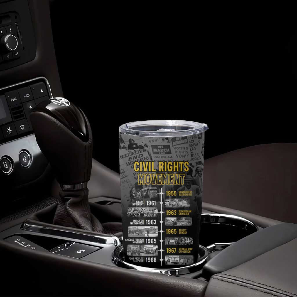 African-American History Month Tumbler Cup Civil Rights Movement LT15