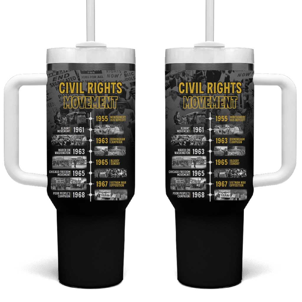 African-American History Month Tumbler With Handle Civil Rights Movement LT15