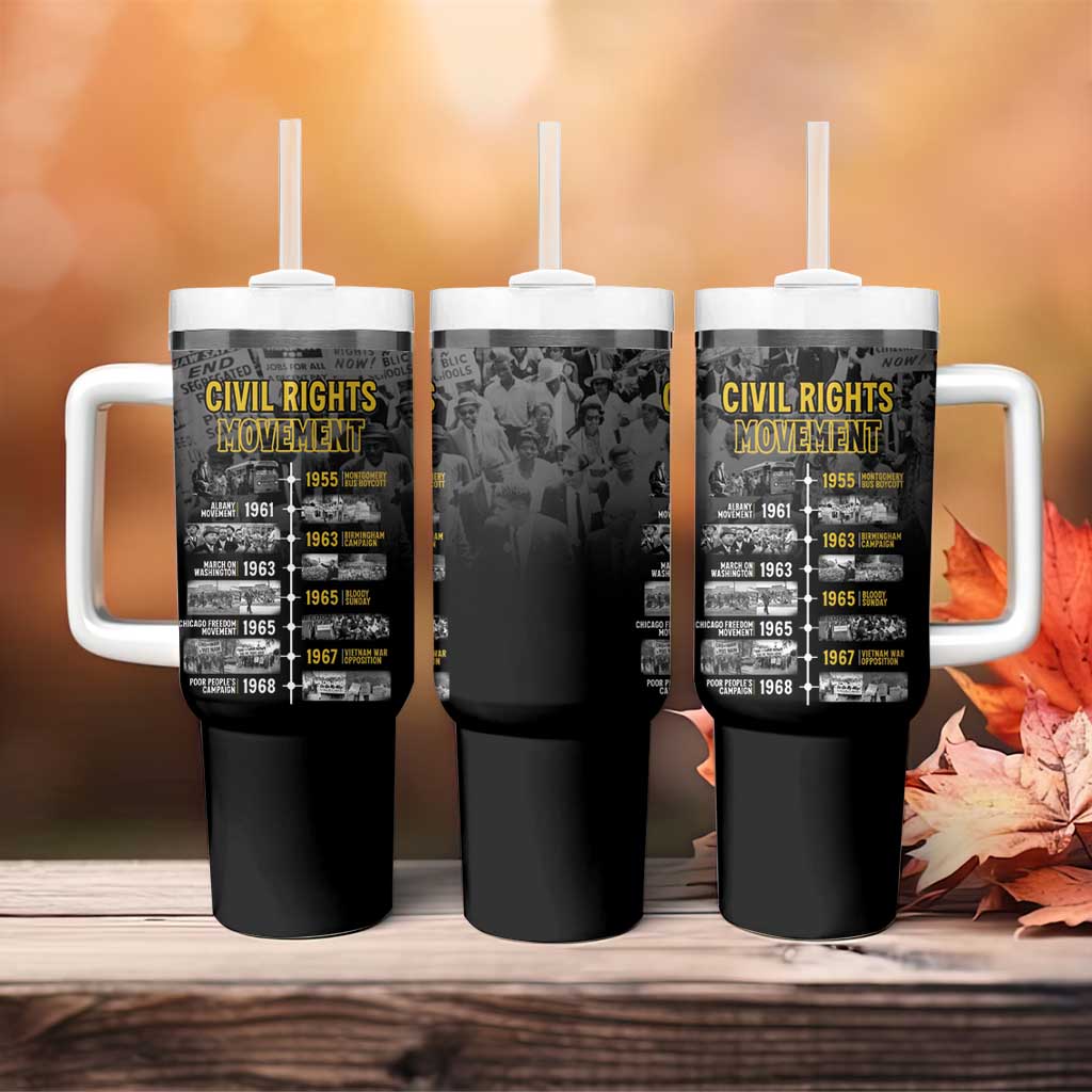 African-American History Month Tumbler With Handle Civil Rights Movement LT15