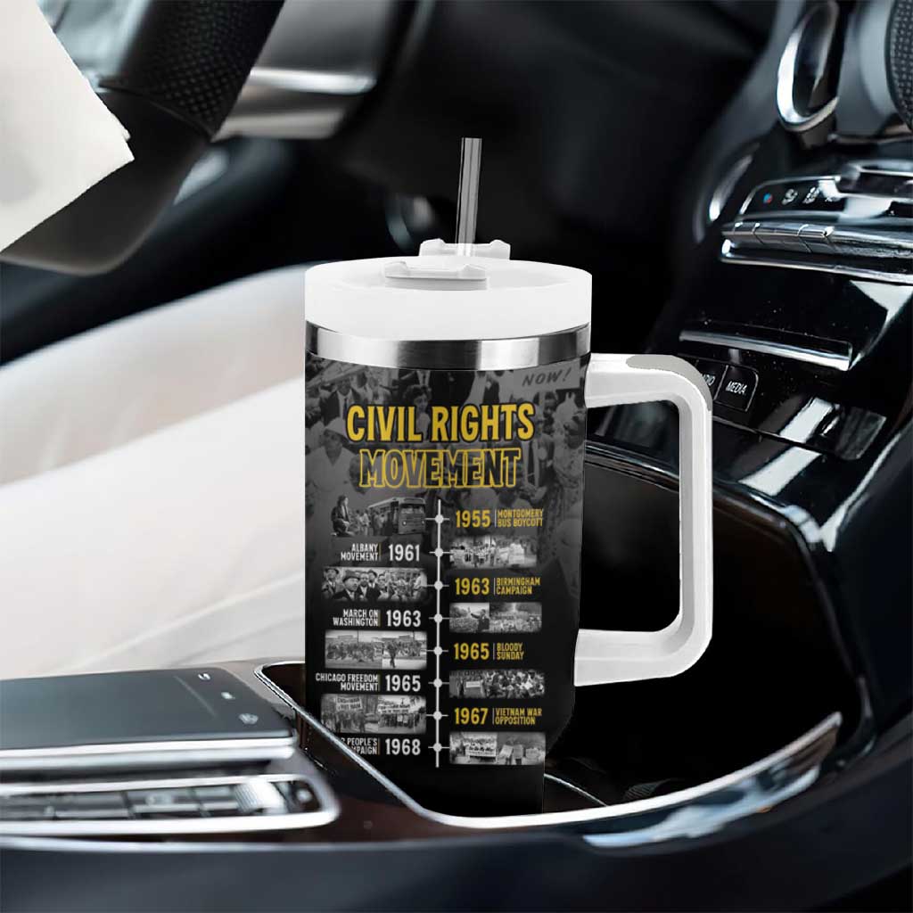 African-American History Month Tumbler With Handle Civil Rights Movement LT15