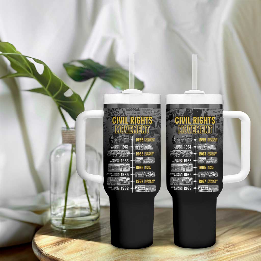 African-American History Month Tumbler With Handle Civil Rights Movement LT15