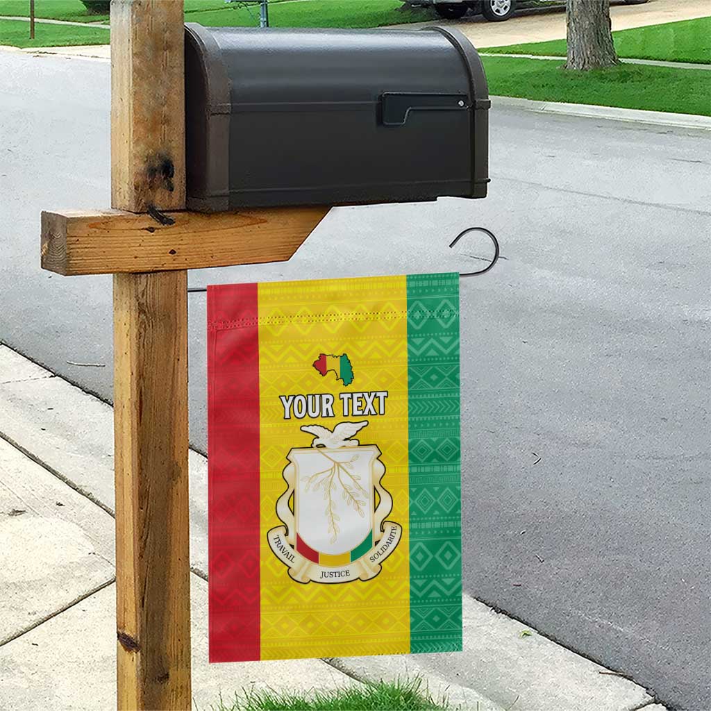 Personalised Afro Guinea Garden Flag Coat Of Arms Flag Style LT15