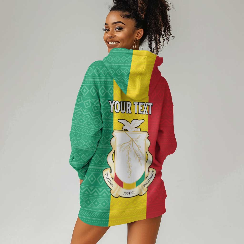 Personalised Afro Guinea Hoodie Dress Coat Of Arms Flag Style LT15