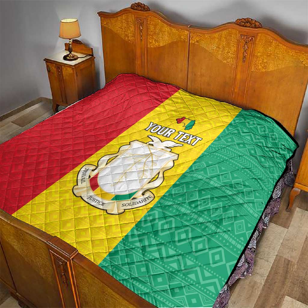 Personalised Afro Guinea Quilt Coat Of Arms Flag Style LT15