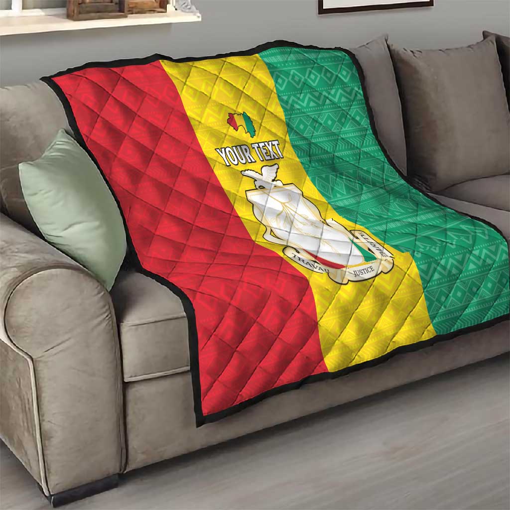 Personalised Afro Guinea Quilt Coat Of Arms Flag Style LT15