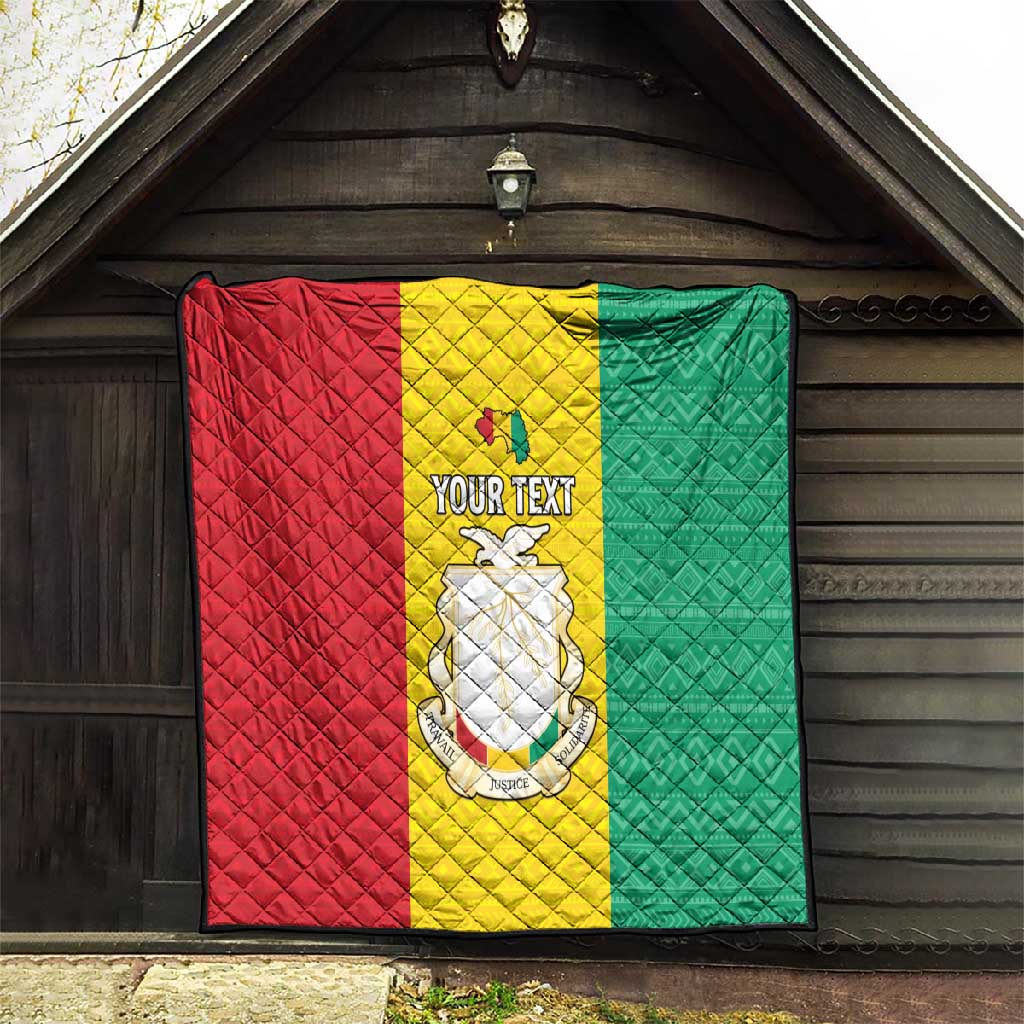 Personalised Afro Guinea Quilt Coat Of Arms Flag Style LT15