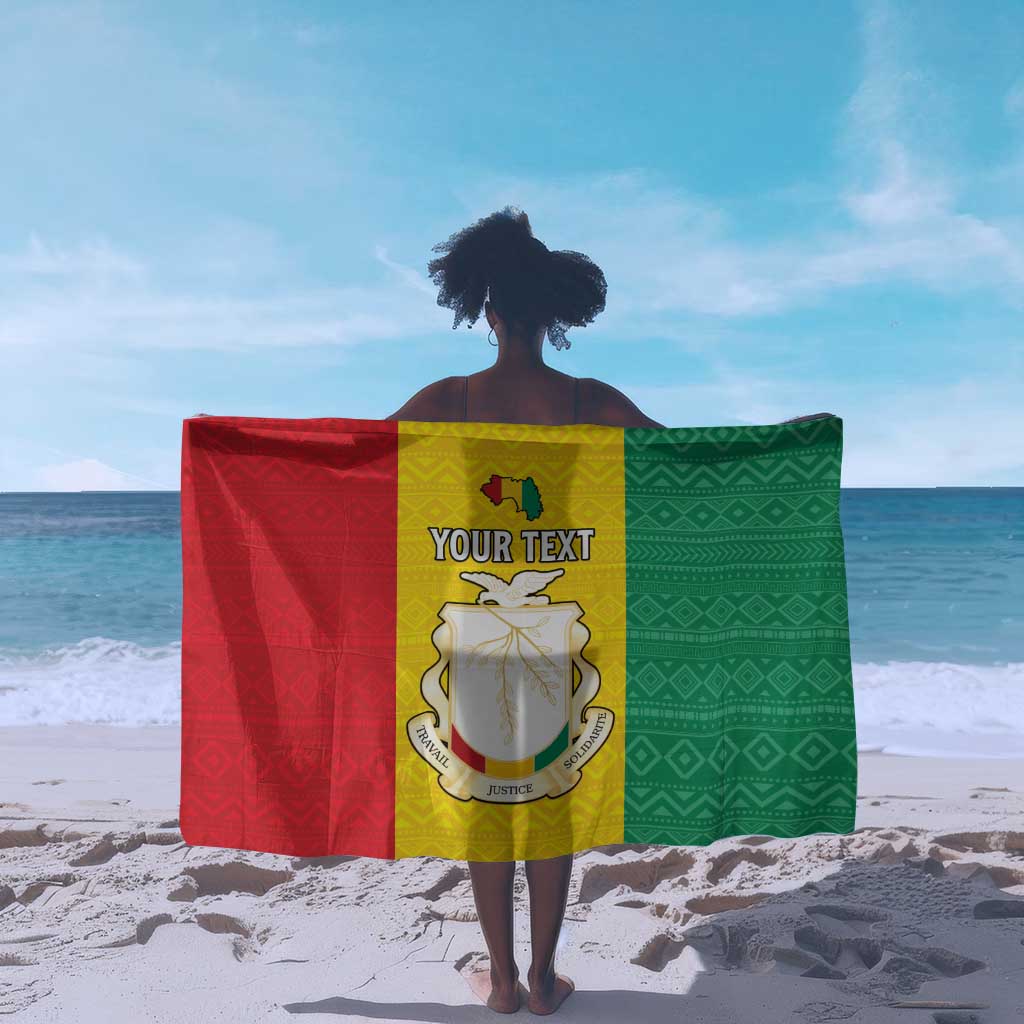 Personalised Afro Guinea Sarong Coat Of Arms Flag Style LT15