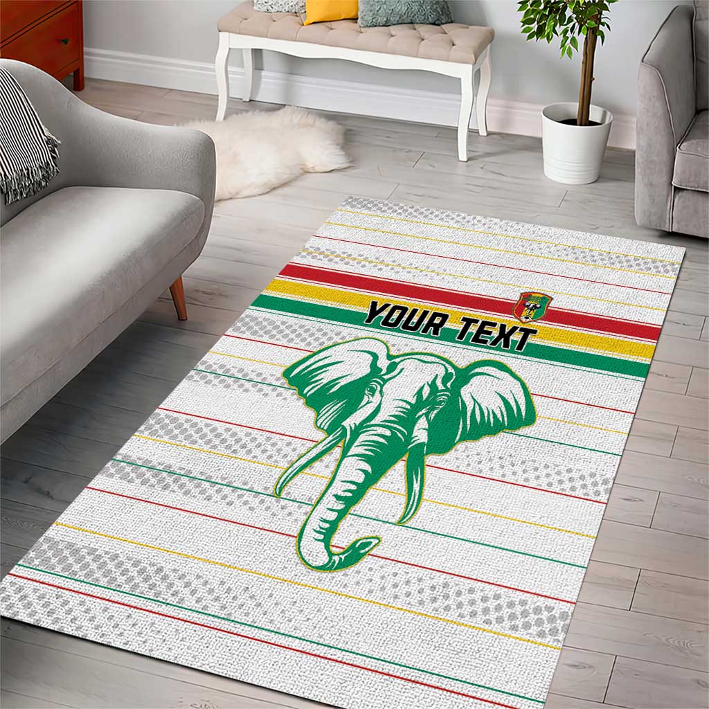 Custom Afro Guinee Football Area Rug Go Syli National LT15