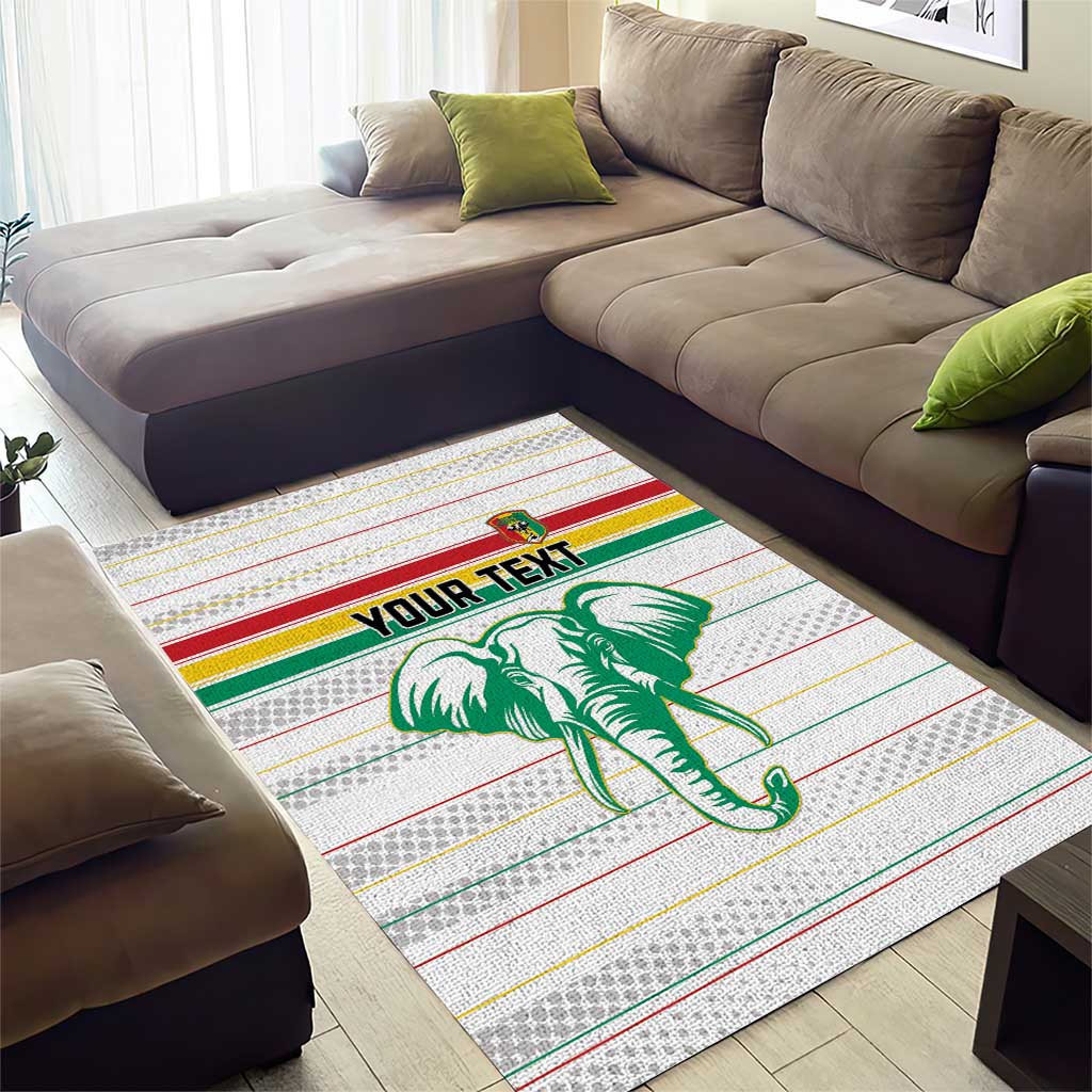 Custom Afro Guinee Football Area Rug Go Syli National LT15