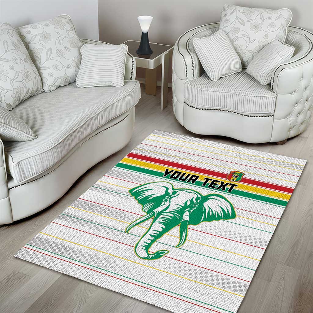 Custom Afro Guinee Football Area Rug Go Syli National LT15