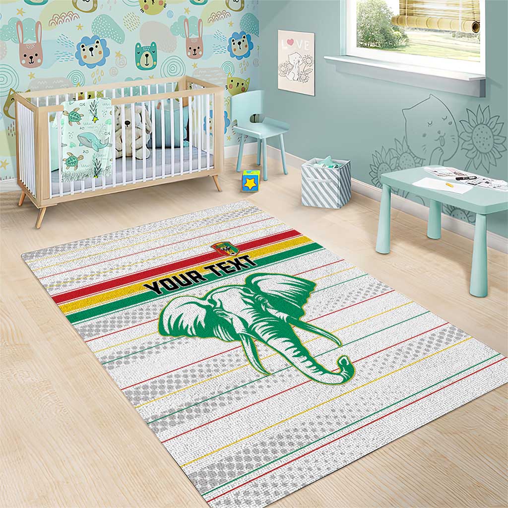Custom Afro Guinee Football Area Rug Go Syli National LT15