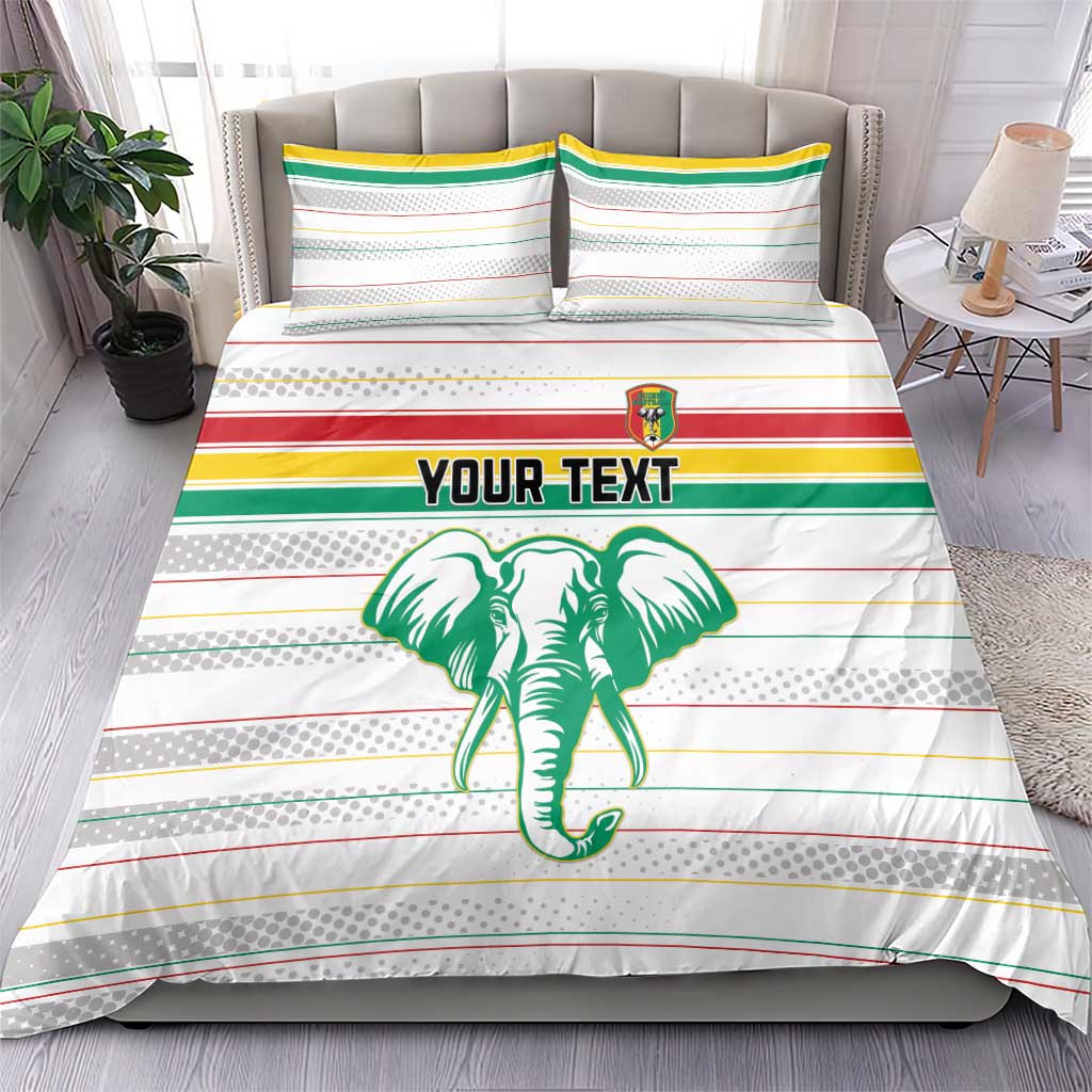 Custom Afro Guinee Football Bedding Set Go Syli National LT15