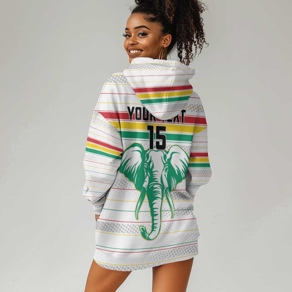 Custom Afro Guinee Football Hoodie Dress Go Syli National LT15