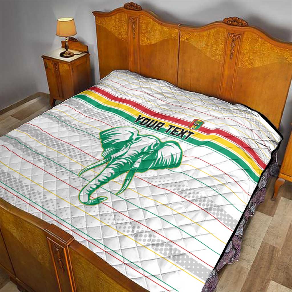 Custom Afro Guinee Football Quilt Go Syli National LT15