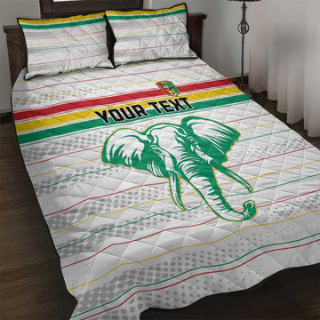 Custom Afro Guinee Football Quilt Bed Set Go Syli National LT15