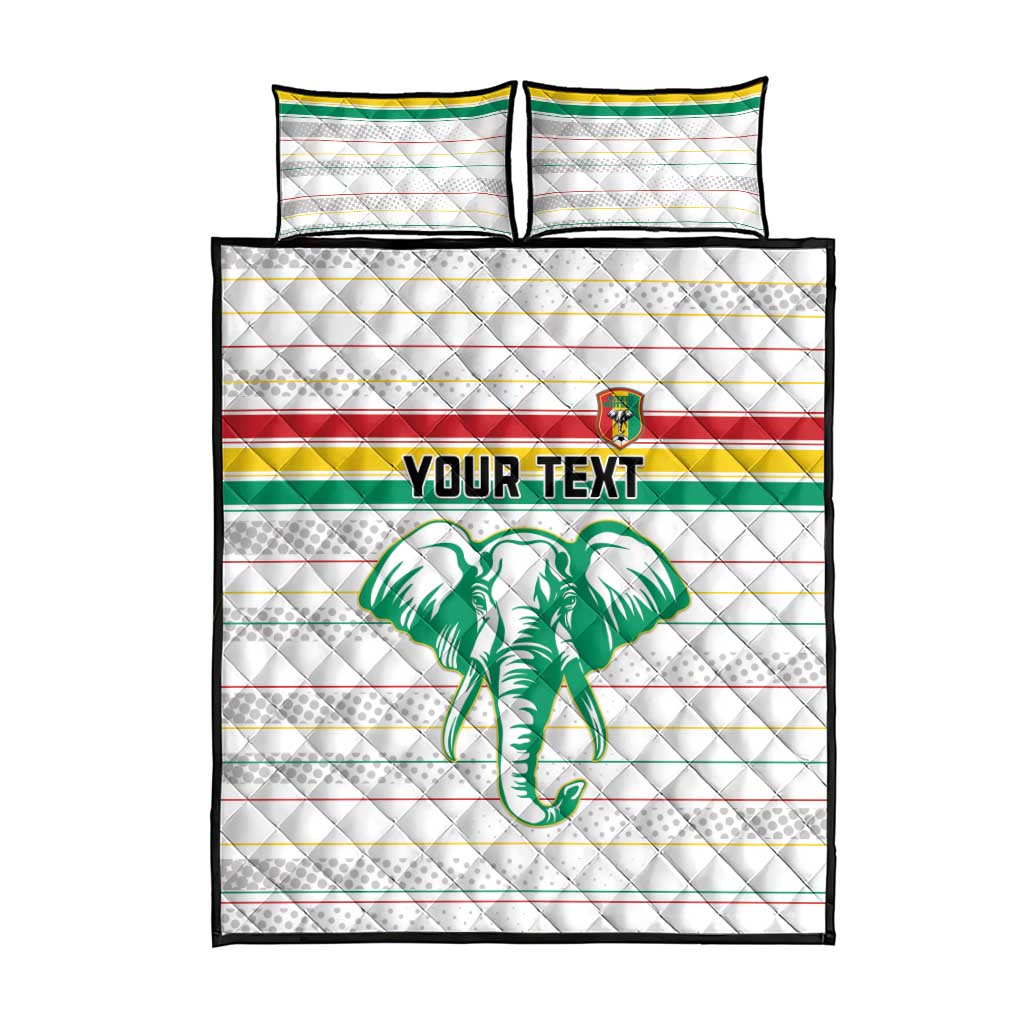 Custom Afro Guinee Football Quilt Bed Set Go Syli National LT15