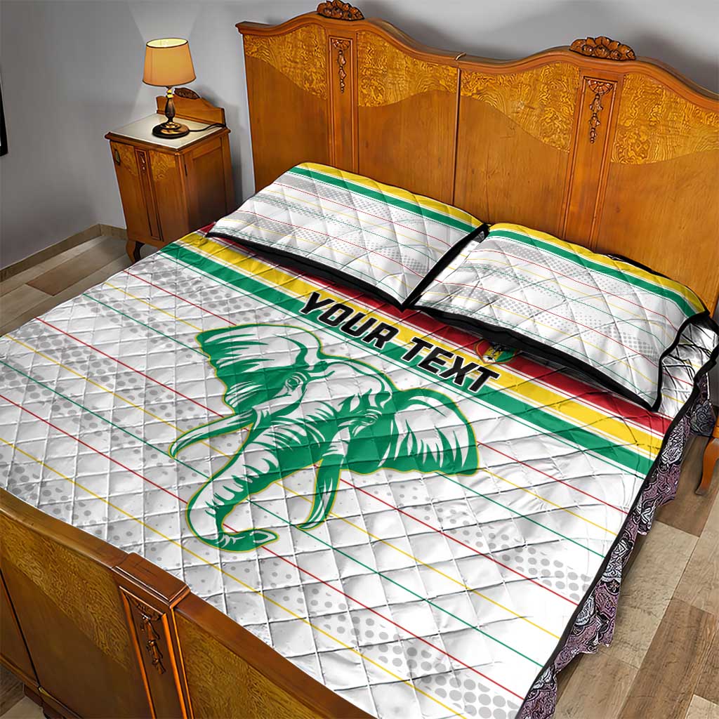 Custom Afro Guinee Football Quilt Bed Set Go Syli National LT15