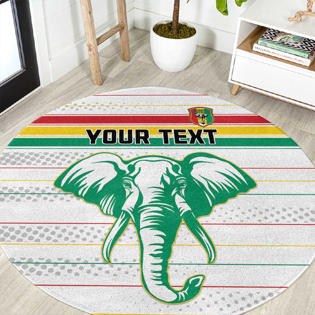 Custom Afro Guinee Football Round Carpet Go Syli National LT15