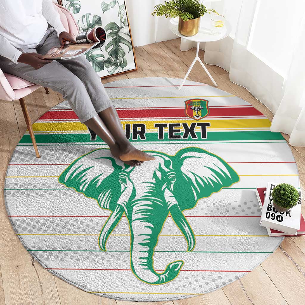 Custom Afro Guinee Football Round Carpet Go Syli National LT15