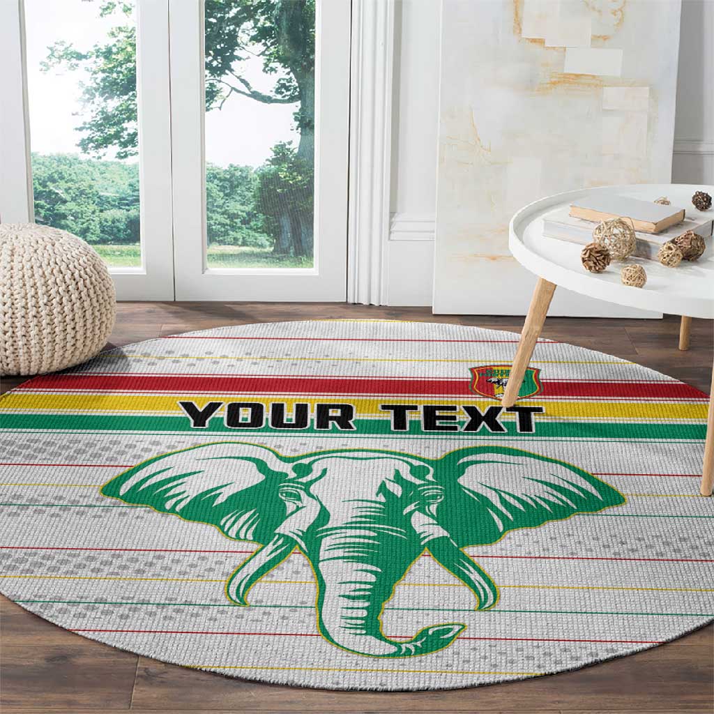 Custom Afro Guinee Football Round Carpet Go Syli National LT15