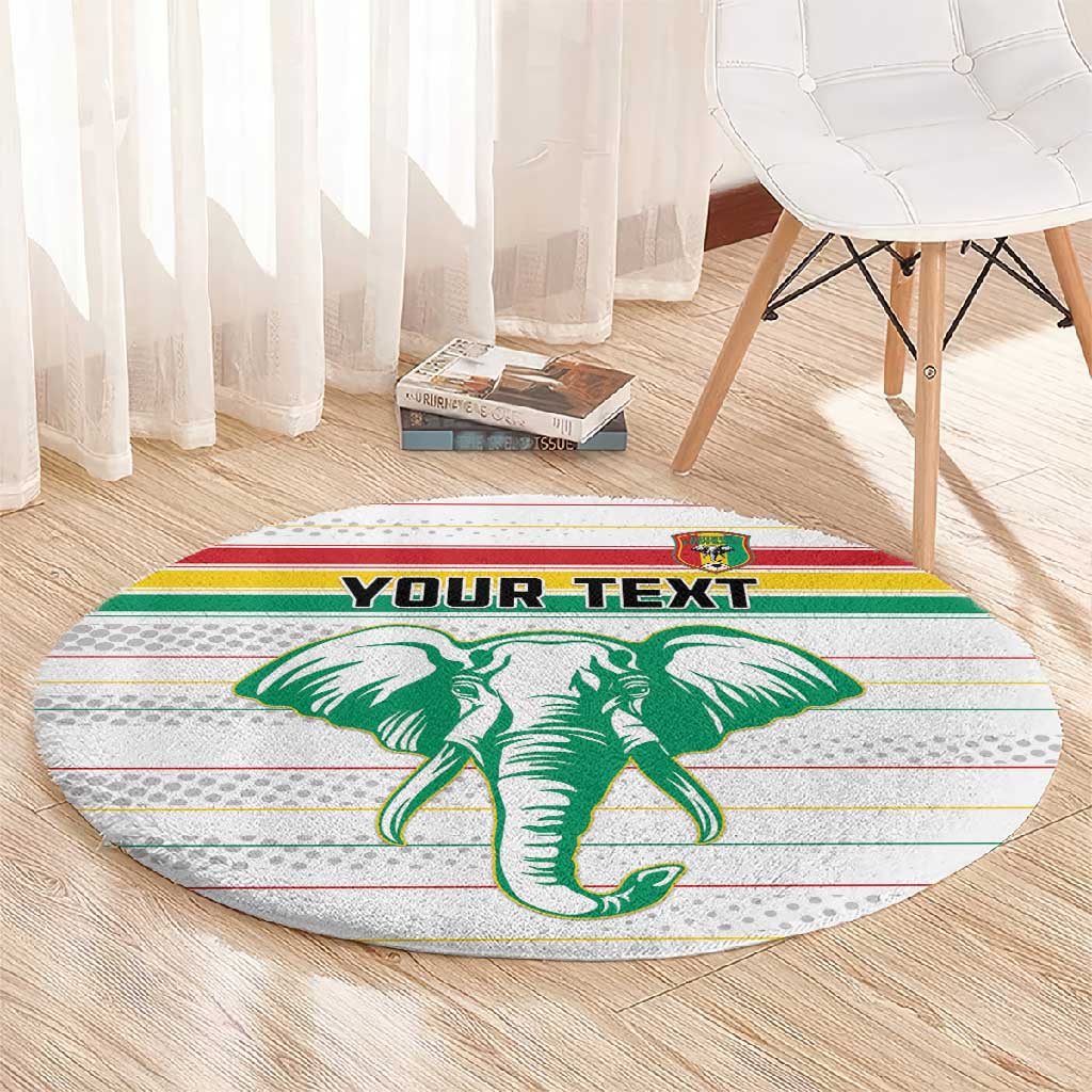 Custom Afro Guinee Football Round Carpet Go Syli National LT15