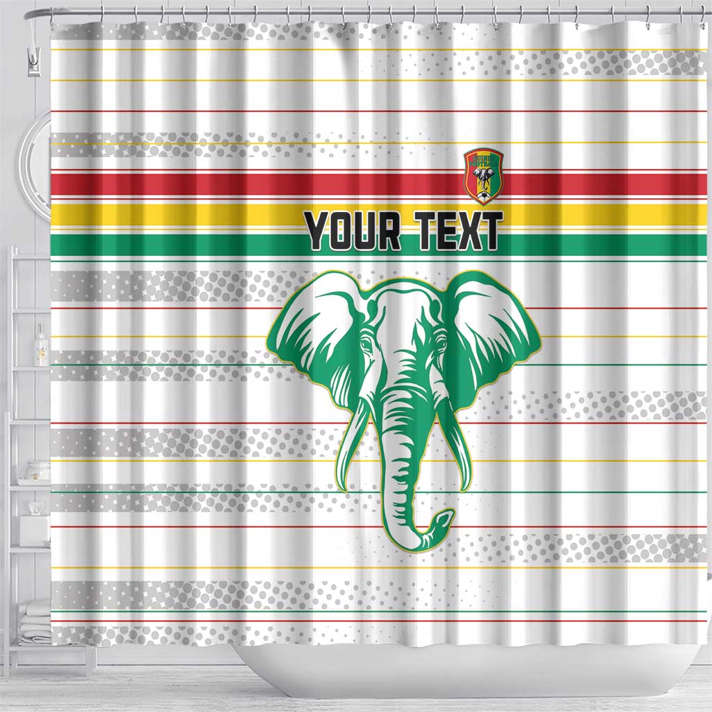 Custom Guinea Football Shower Curtain Go Champions LT15