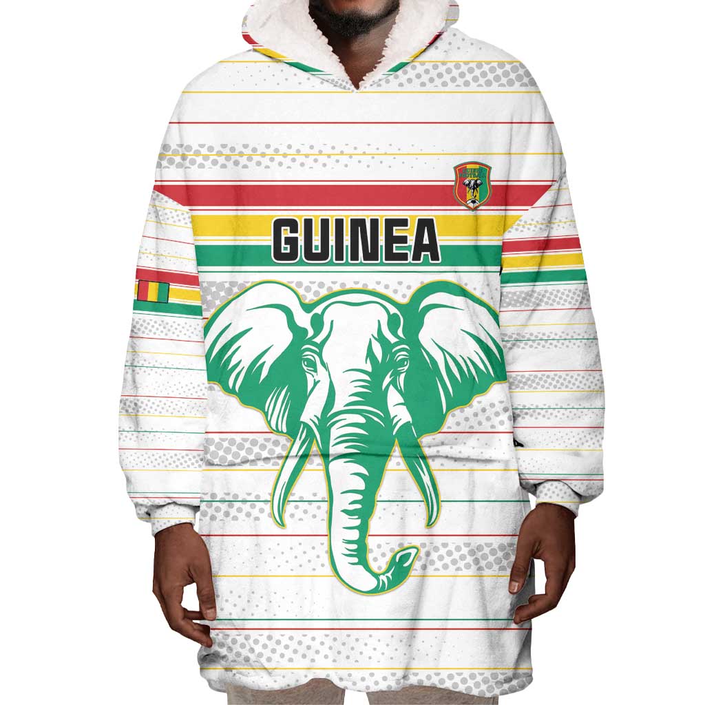 Custom Afro Guinee Football Wearable Blanket Hoodie Go Syli National LT15