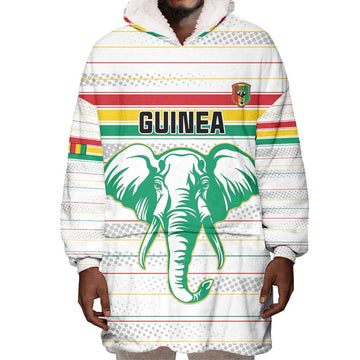 Custom Afro Guinee Football Wearable Blanket Hoodie Go Syli National LT15