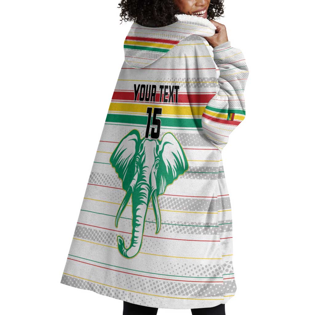 Custom Afro Guinee Football Wearable Blanket Hoodie Go Syli National LT15