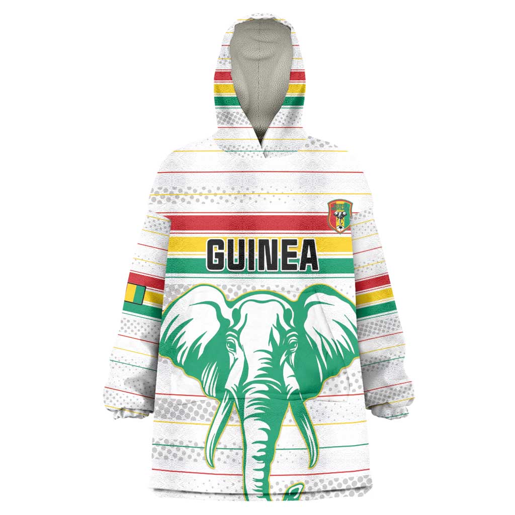 Custom Afro Guinee Football Wearable Blanket Hoodie Go Syli National LT15