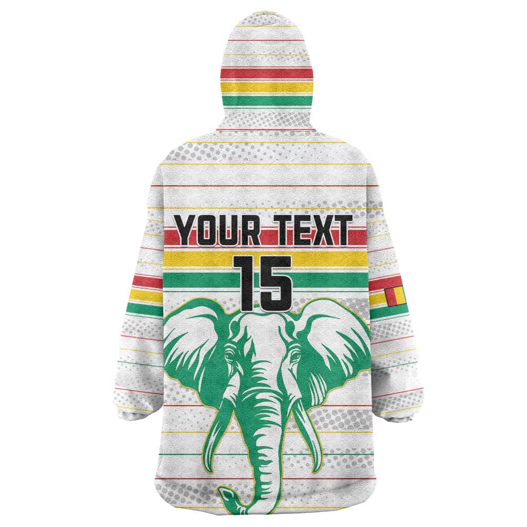 Custom Afro Guinee Football Wearable Blanket Hoodie Go Syli National LT15