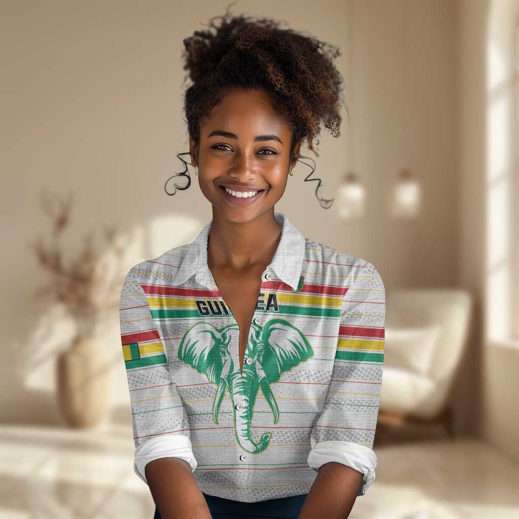 Custom Afro Guinee Football Women Casual Shirt Go Syli National LT15