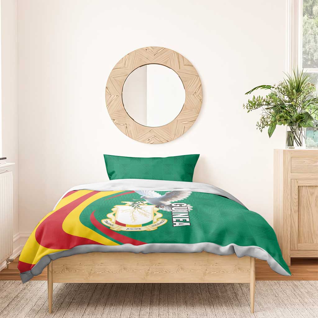 Guinea Bedding Set Coat Of Arms With Pigeon - Kente Pattern LT15