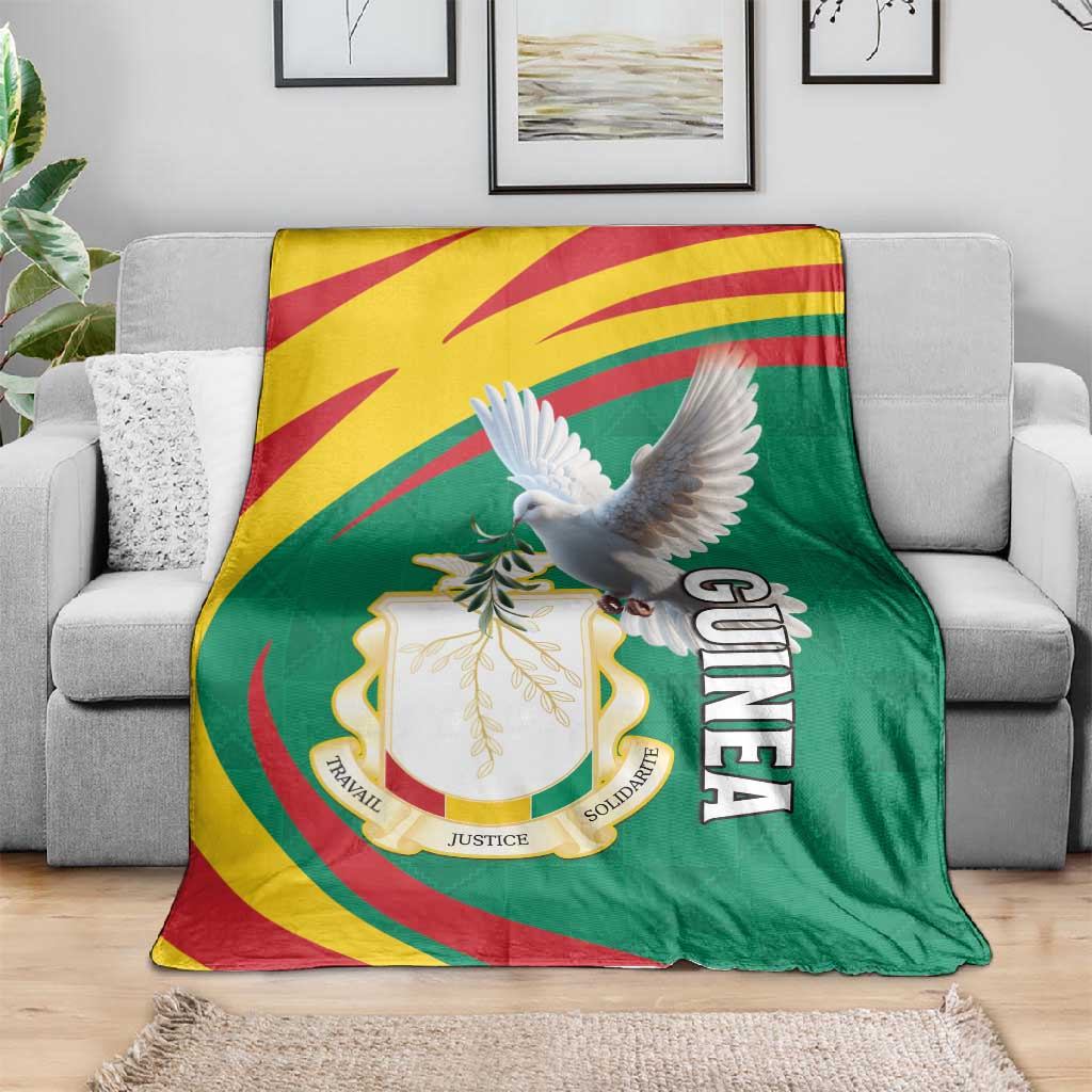 Guinea Blanket Coat Of Arms With Pigeon - Kente Pattern LT15